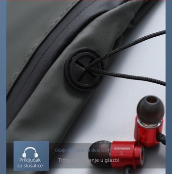 Sportska pojas-tašna za trčanje – uski prilagodljiv dizajn, protiv krađe, PU koža, vodootporna i otporna na habanje, s podstavom