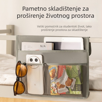 Vješeni organizator za pohranu od tekstila, kubičnog oblika, netkane tkanine, prozračan, za unutarnju upotrebu u studentskom domu, moderni stil.