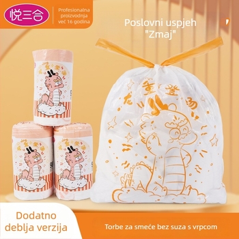 Joyful Trinity PE debele vreće za smeće s vezama za kućnu upotrebu, 90 kom, jednokratne