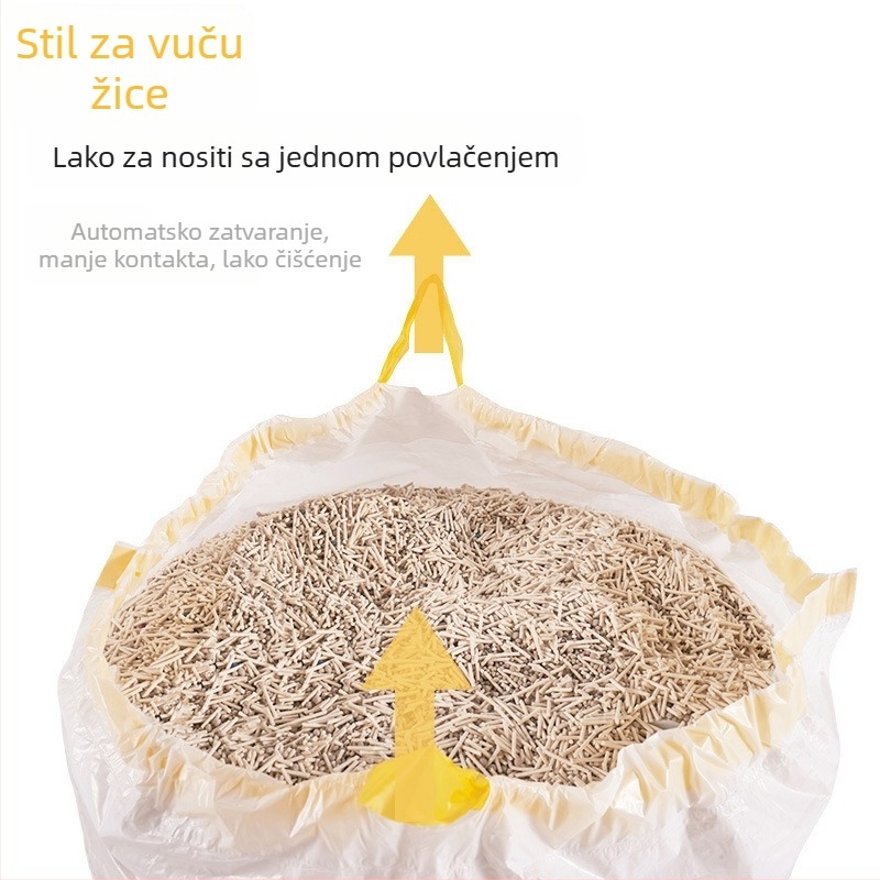 Debeli vrećice za mačju posudu za automatsko WC, kontinuirana rola, veleprodaja, nije uvoz, licencirane privatne marke