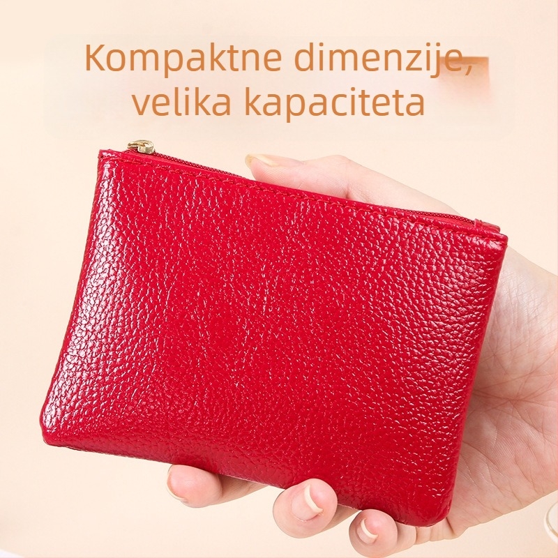 PU novčanik za kovance, jednofarban, gradski minimalistički stil, otporan na habanje