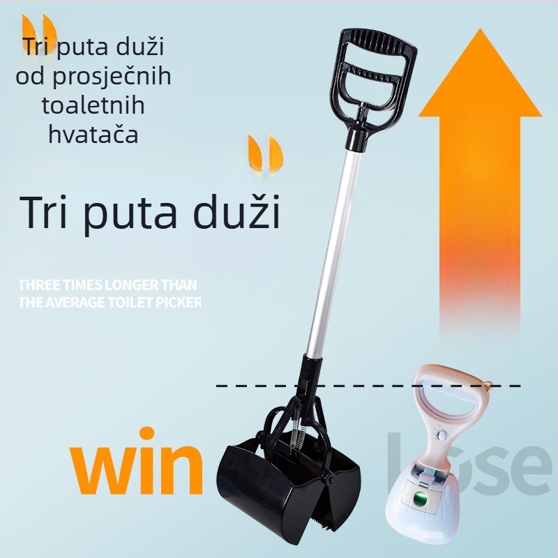 Plastični prikupljač izmeta za kućne ljubimce – za mačke i pse, 1 komad, branda Seven Oh