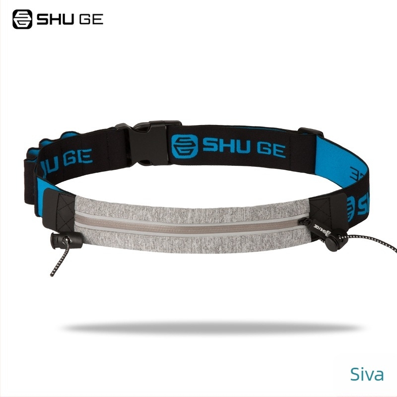 Sportska waist bag za maraton s držačem broja — Lycra, vodootporna, ultralagana, protiv krađe, reflektirajuća noćna sigurnost