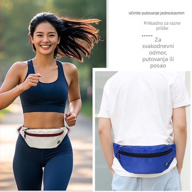 Sportska torbica za pojas od najlona, prozračna, unisex, za outdoor aktivnosti — Exploring the light