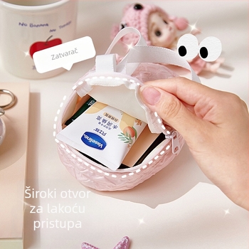 Mini tkaninska kubična torbica i novčanik za novčiće, višenamjensko skladište za šminku i stol, izlazi ljeto 2025