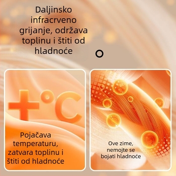 Muški termalni vest s antibakterijskim dvostranim velurom, 3-slojna konstrukcija, okrugli ovratnik