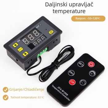 Trickle ZFX-W1608 termostats s daljinskim upravljanjem, digitalni zaslon, dvostruka kontrola temperature i vlage, 220V, ugradnja u 1-modul