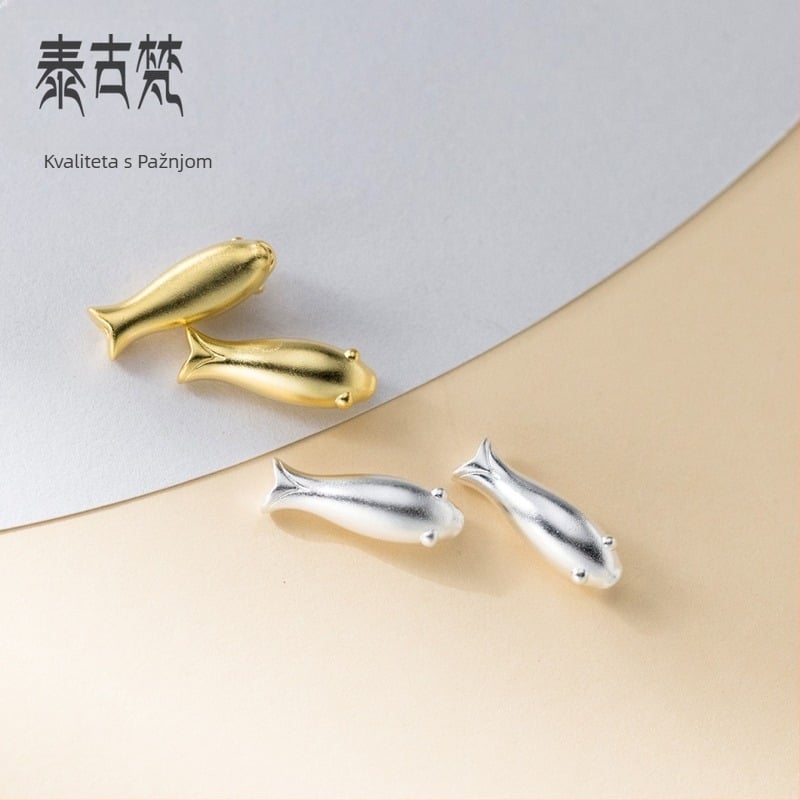 Dodatak za narukvicu: srebrne kuglice s uzorkom ribe, elektroplatiranje, 3D odjeljivači za DIY nakit