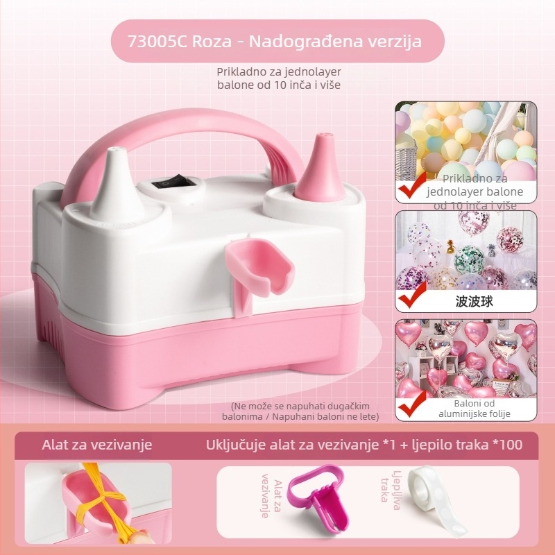 Električni napuhivač balona, prijenosni i automatski, marka Rate xun, pakiranje 0.4