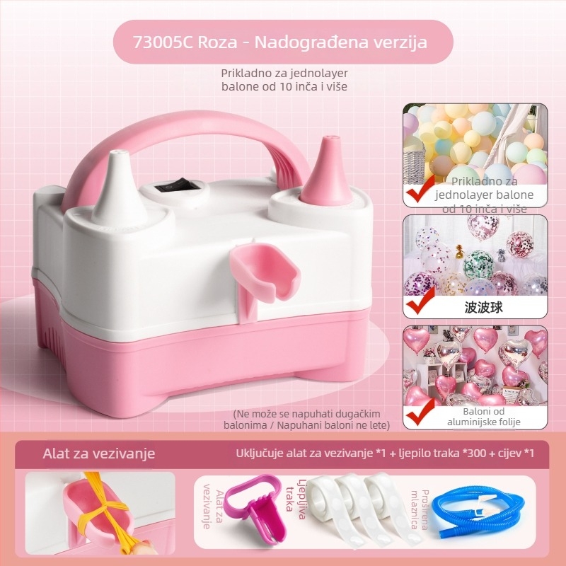 Električni napuhivač balona, prijenosni i automatski, marka Rate xun, pakiranje 0.4