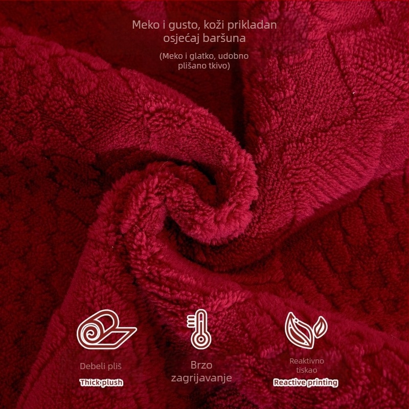 Navlaka za jastuk kauča, svadbeni stil, pliš anti-slip, univerzalna prilagodba (Materijal: Shu cotton velvet; Uzorak: jednobojan; Stil: svadbeni; Kategorija: navlaka za kauč/jastuk)