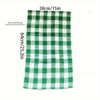 Kuhinjske krpe od 100% pamuka, karirani waffle uzorak, apsorbirajuće za sušenje lonaca i zdjela