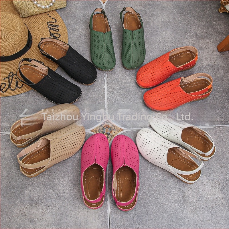 Sandale s jednim remenom, debela PU potplata, gornji dio od sintetičke kože, prednje vezanje, ležerni stil