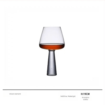 Čaša za vino Cloud Sail, staklo, zapremina 201–300 ml, moderan minimalistički stil, pakiranje u papirnatu kutiju