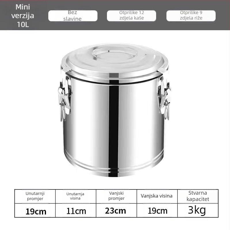 Izolirana posuda od nehrđajućeg čelika 201, komercijalna uporaba, nije električno