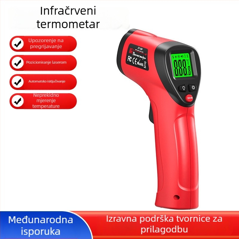 DT-500 Bezkontaktni infracrveni termometar za automobilsku industriju, odziv 1 ms, industrijsko mjerenje temperature