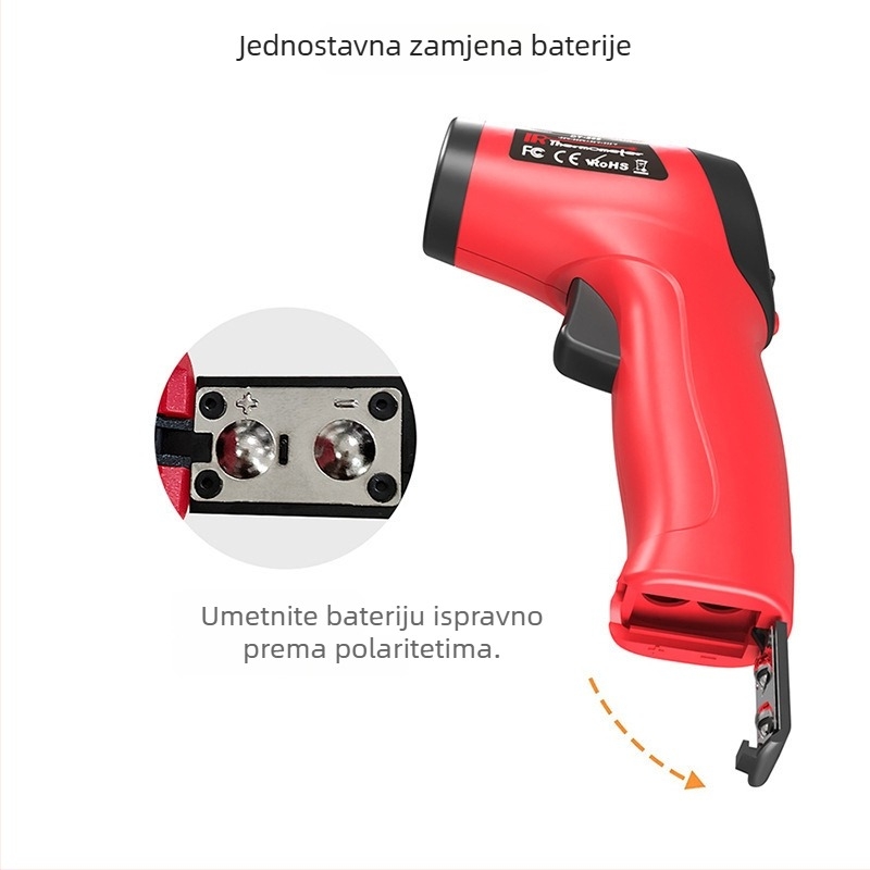 DT-500 Bezkontaktni infracrveni termometar za automobilsku industriju, odziv 1 ms, industrijsko mjerenje temperature