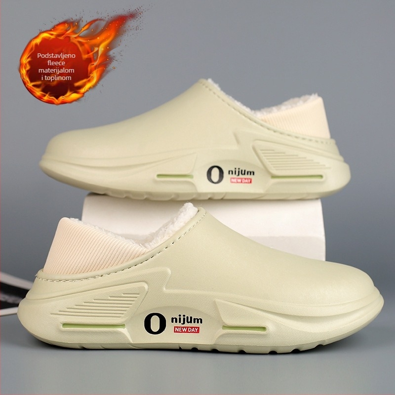 Zimske unisex papuče za dom od EVA, protuklizne, s podstavom od flisa, vodootporne