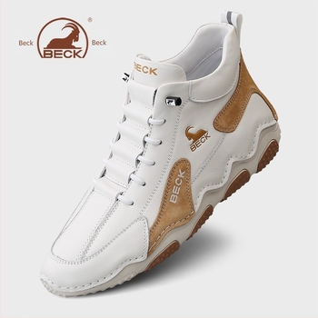 Muške Martin čizme od prave kože, gornji dio: krava + svinja + sintetička koža, gumeni potplat, niski pet 1–3 cm, zatvaranje elastičnom trakom