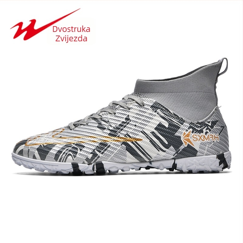 Nogometne tenisice visokog kroja s mrežastim gornjim dijelom i gumom na potplati, prednje vezanje, za odrasle, unisex