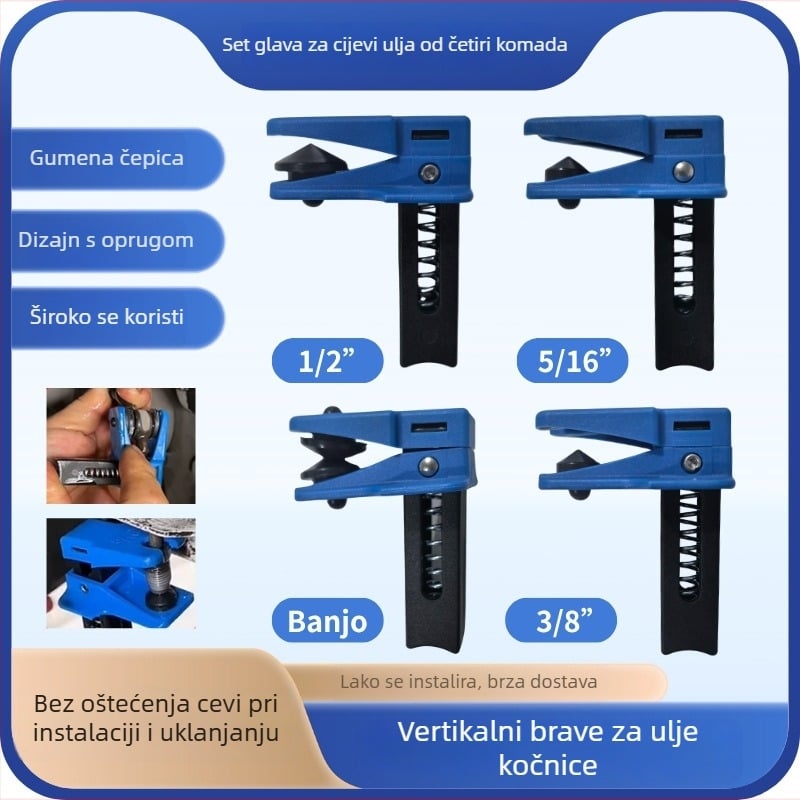 Stezaljka za crijevo kočnice automobila; brtvilo za ulje; spoj kaliper; stezaljka protiv curenja ulja