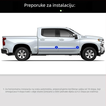 Zaštitne trake za prednji i stražnji branik automobila, otporne na habanje, dekorativne naljepnice za karoseriju i vrata