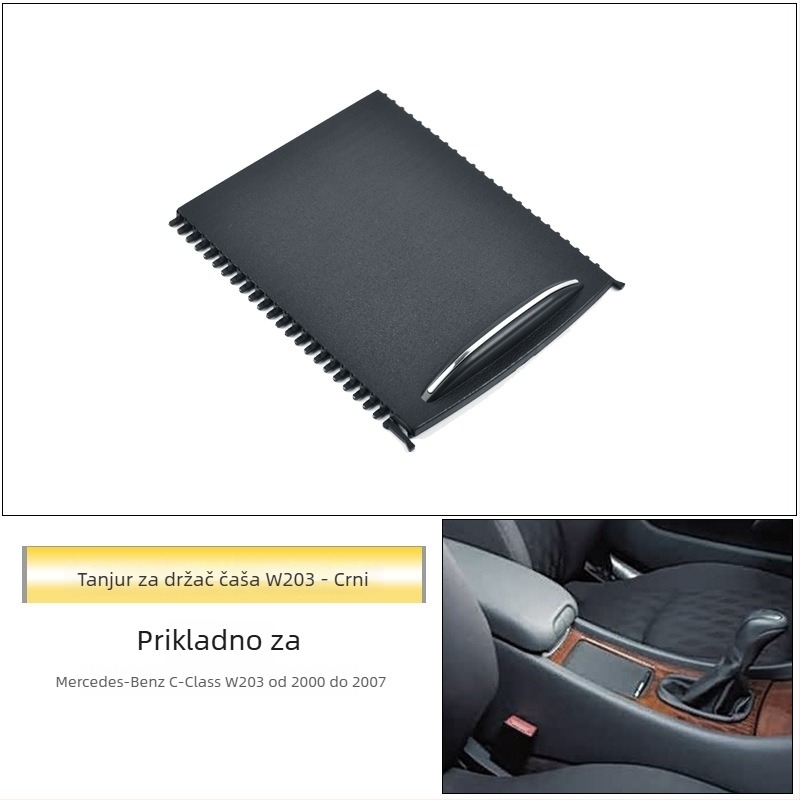 Auto dijelovi – Poklopac držača čaša u središnjoj konzoli za Mercedes-Benz C-Klasa W203 (C260/C280); Model W203, Materijal PC+ABS+TPE, Marka SD