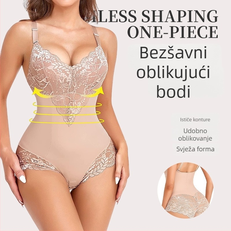 Jednodelni shapewear bodi s podizanjem trbuha i bokova, najlon 80–90%, izlazi u jesen 2024