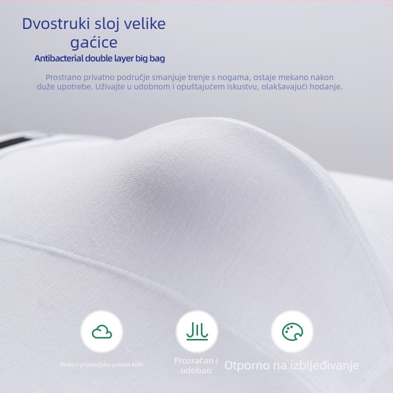 Muške bokserice od modalnog materijala, prozračna pletena tkanina; srednji pojas; bez šavova; jednobojni uzorak