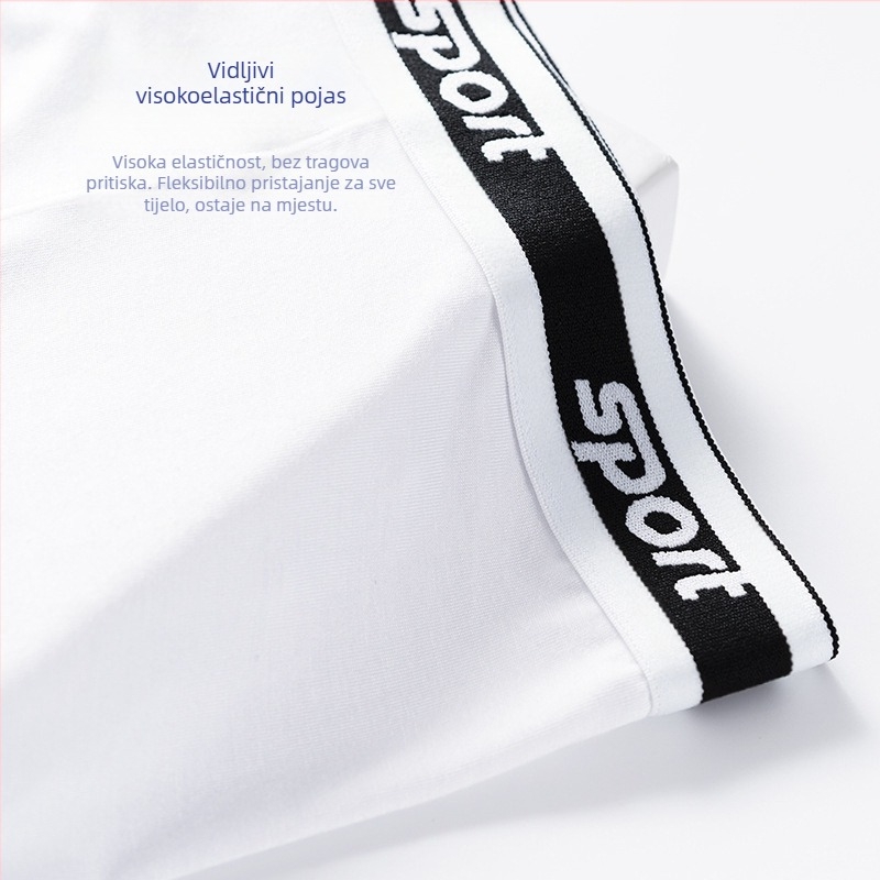 Muške bokserice od modalnog materijala, prozračna pletena tkanina; srednji pojas; bez šavova; jednobojni uzorak