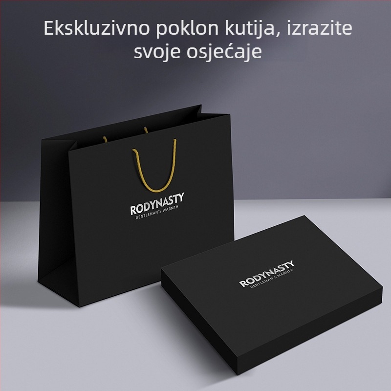 Muški zimski šal od viskoznoga vlakna, karirani uzorak, srednja duljina, debeli za toplinu, zima 2025
