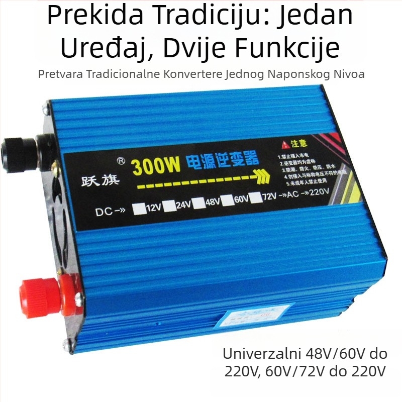 Inverter 12/24V na 220V, 300W, čista sinusoidna valna, za automobil, kamion i kućnu upotrebu