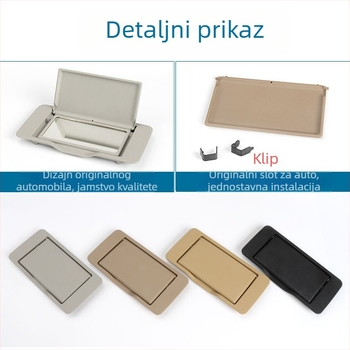Oukachi kozmetičko ogledalo za prednju sunčevu viziru Mercedes-Benz C klase W203, plastični poklopac