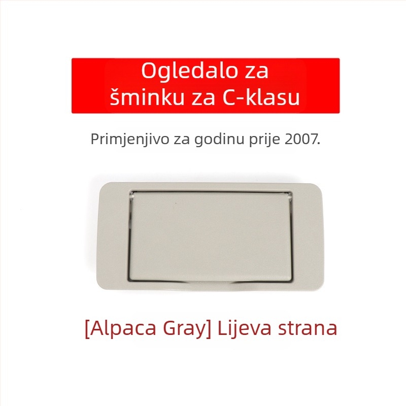 Oukachi kozmetičko ogledalo za prednju sunčevu viziru Mercedes-Benz C klase W203, plastični poklopac
