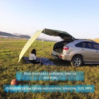 SUV bočni nadstrešak za auto — Oxford tkanina, vodootpornost 2000 mm, vanjski nadstrešak