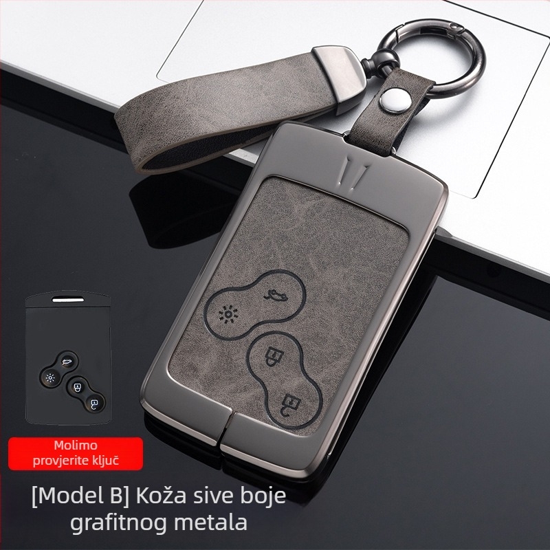 Metalna futrola za ključ Renault — cinkova legura, jednostavan dizajn, Weiwei