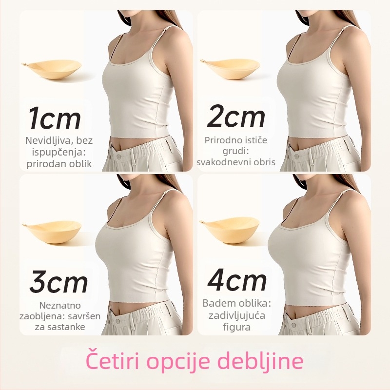 LILIU Patch za grudi – Najlon, Zgušnjavanje i Zbiranje, Okrugli oblik bradavice, Seksi stil