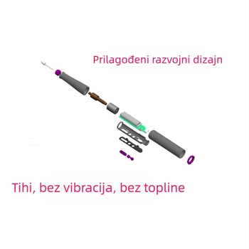 Bežični električni polirka noktiju, prijenosni manikurni brusilj s digitalnim zaslonom, komplet za kućnu upotrebu