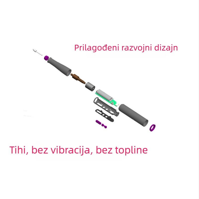Bežični električni polirka noktiju, prijenosni manikurni brusilj s digitalnim zaslonom, komplet za kućnu upotrebu