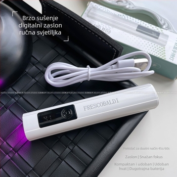 Lampa za sušenje noktiju, 3W - ručna, prijenosna s zaslonom, Xeijayi