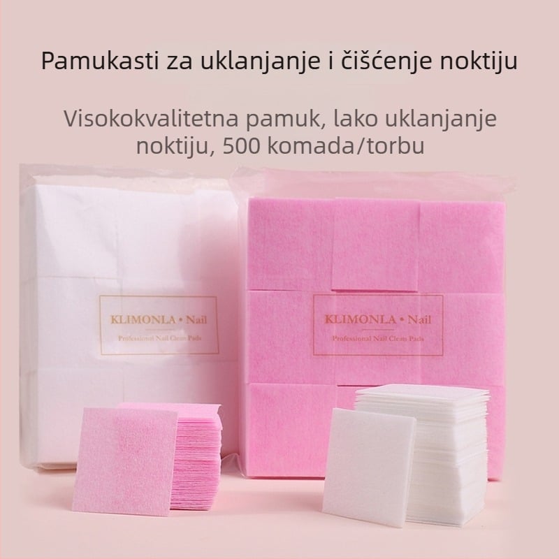 Jednokratne kvadratne maramice za uklanjanje laka s noktiju, netkana tkanina, 57 g, klimonla