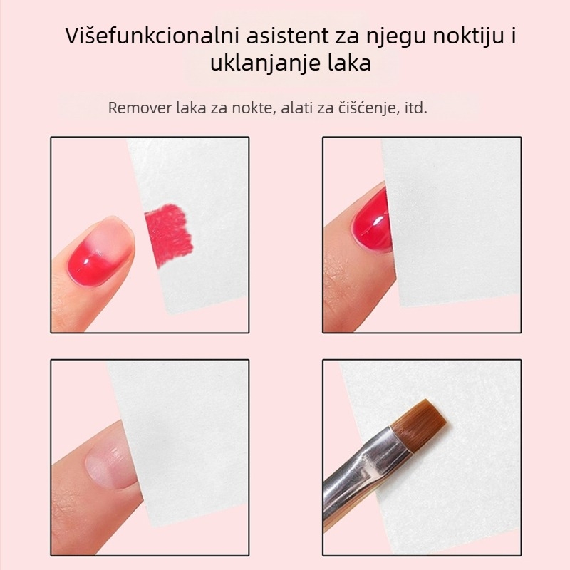 Jednokratne kvadratne maramice za uklanjanje laka s noktiju, netkana tkanina, 57 g, klimonla