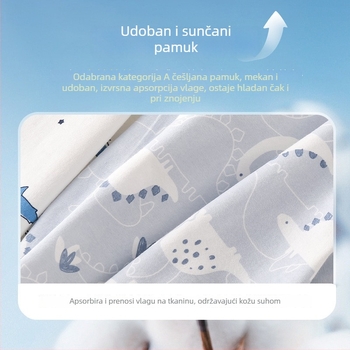 Dječja bezrukav pamuk majica, casual stil, okrugli izrez, 95% pamuk, uzrast 3–8 godina (100–140 cm)