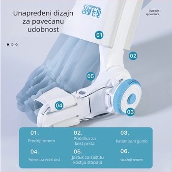 Techlove korektor za Hallux Valgus, model MX3Q, PU materijal, podesiva tipka