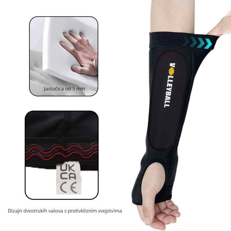 Set zaštitnika za lakat za odbojku, Lycra + EVA pjena, visoka elastičnost, zaštita lakta
