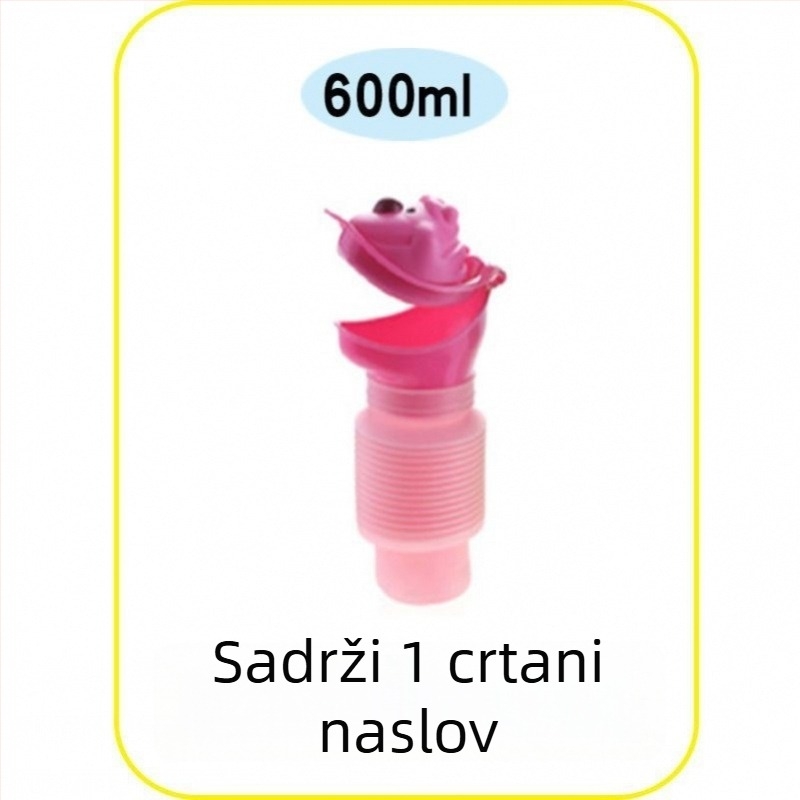 Vrećica za urin hitne namjene za odrasle, prenosni stojeći urin za automobil, PE materijal, kapacitet ispod 500 ml, nepropusno