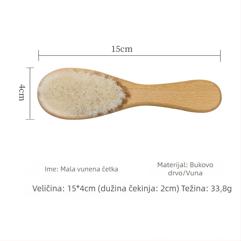 Zdravstveni češalj - Materijal: bukovo drvo; Oblik: cvjetni oblik; Za obične korisnike; Privatne marke dostupne