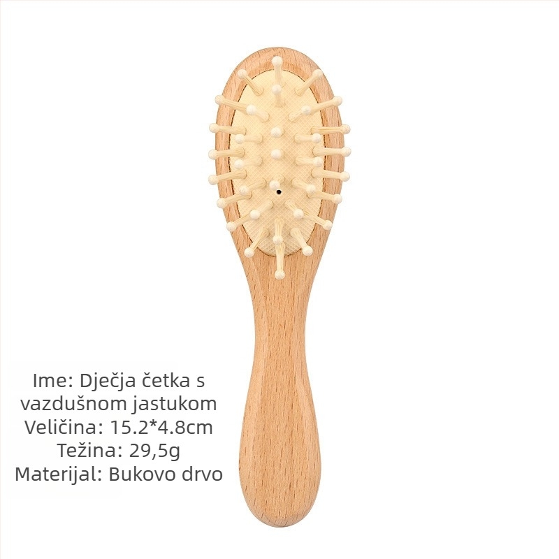 Zdravstveni češalj - Materijal: bukovo drvo; Oblik: cvjetni oblik; Za obične korisnike; Privatne marke dostupne