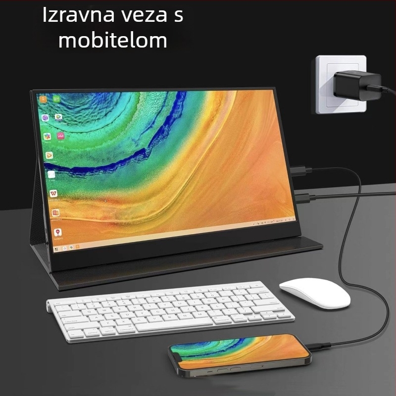 Monitor s IPS pločom, Full HD 1920x1080, HDMI ulaz, LED pozadinsko osvjetljenje, vrijeme odziva 5 ms