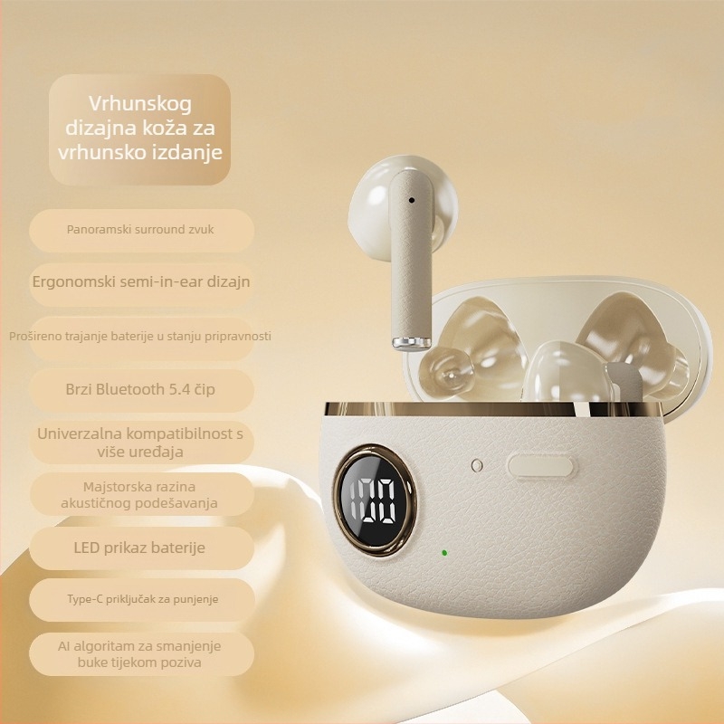 J08E bežične Bluetooth in-ear slušalice, kreativni dizajn, bez mikrofona, 15 g